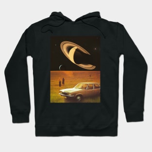 A Journey To Other Worlds - Space Collage, Retro Futurism, Sci-Fi Hoodie